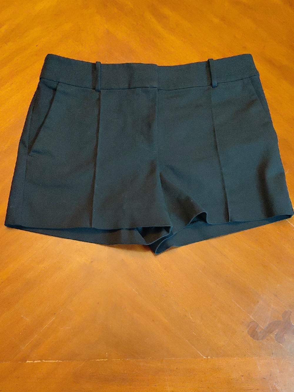 LOFT Navy Blue Pleated Dress Shorts